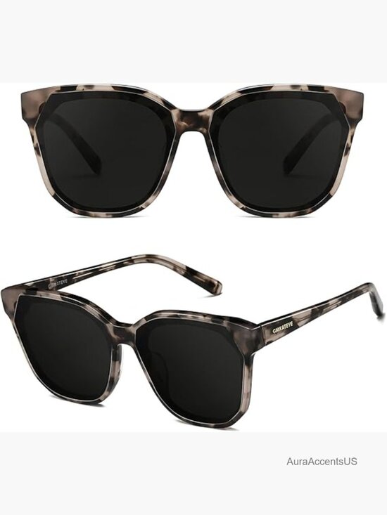 Oversized Square Sunglasses Big Frame Trendy Shades UV Protection main image 6